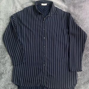 Babaton Navy and White Striped Top | Small